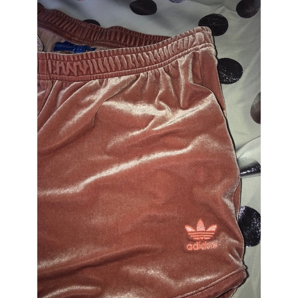 velvet adidas shorts